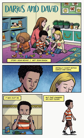 Darius and David A page from "Loose Ends", a comic anthology published by Omeshi Press.